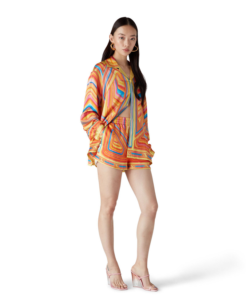 CASABLANCA Low Rider Silk Shorts | Casablanca Paris outlook