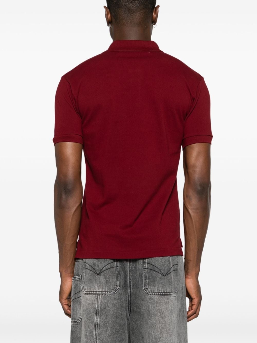 heart-patch cotton polo shirt - 5