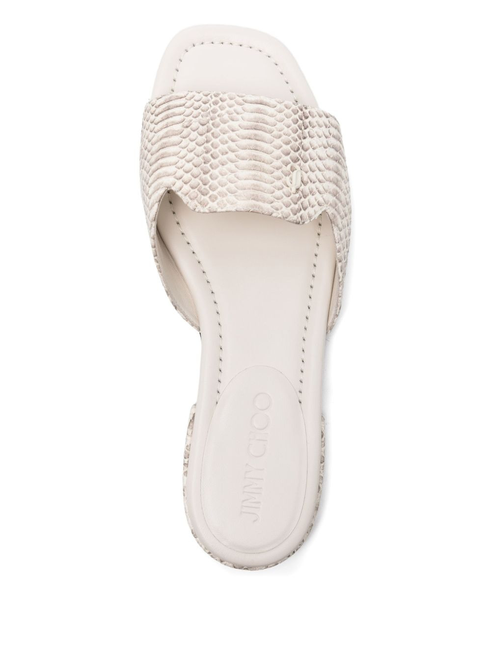 Dina snakeskin-print sandals - 4