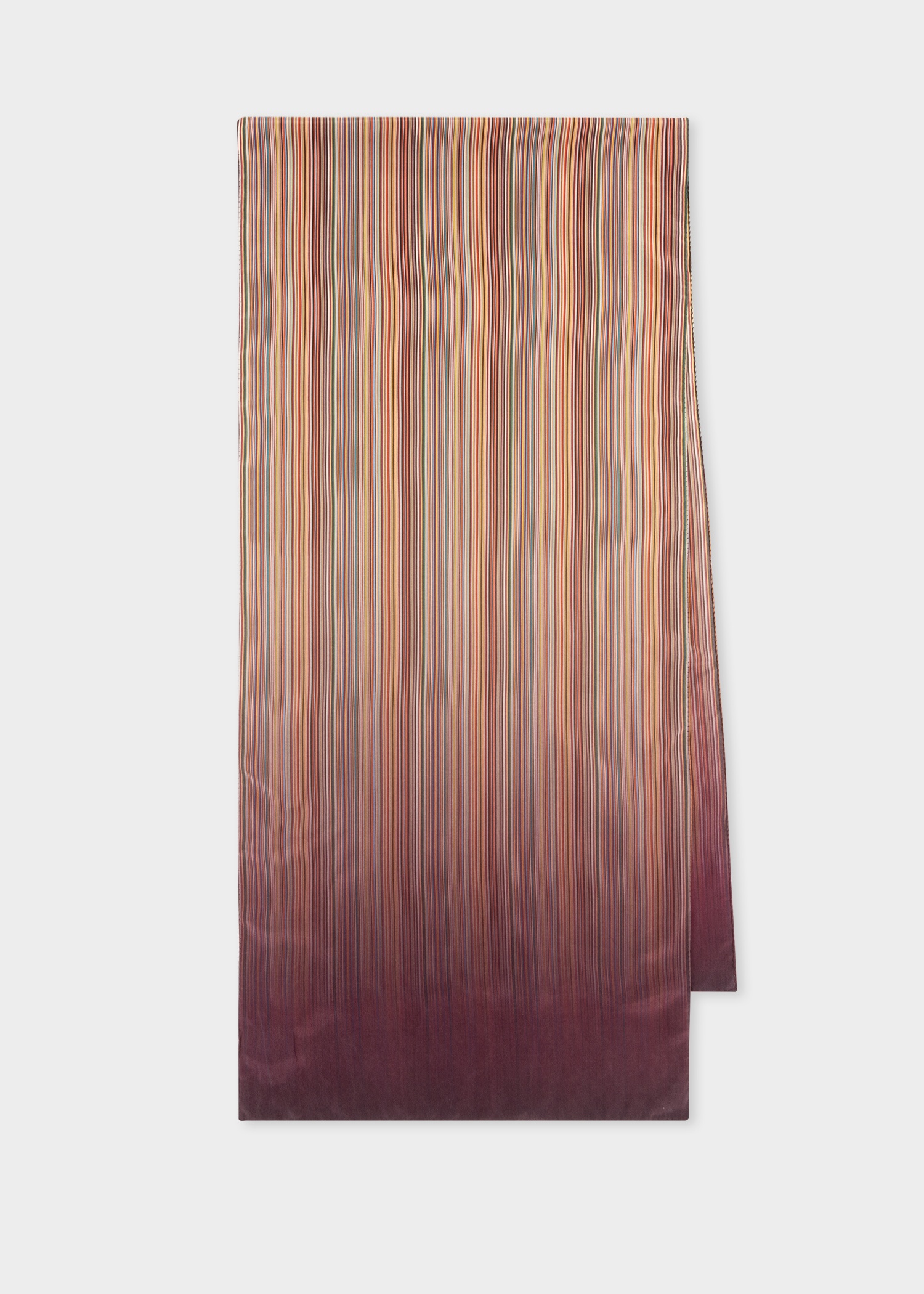 Women's Ombre 'Signature Stripe' Silk Scarf - 1