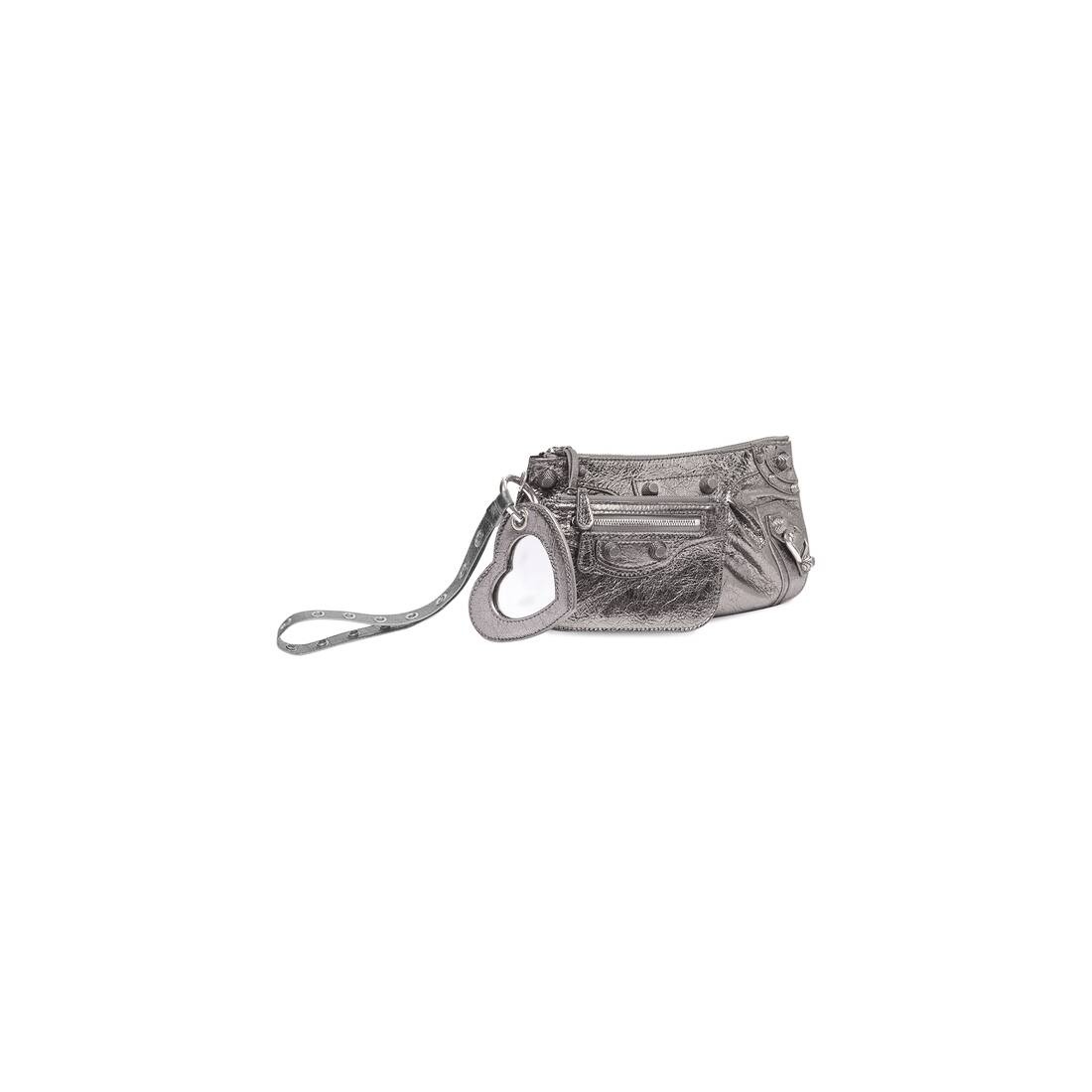 Women's Le Cagole Mini Multipouch Metallized in Silver - 2