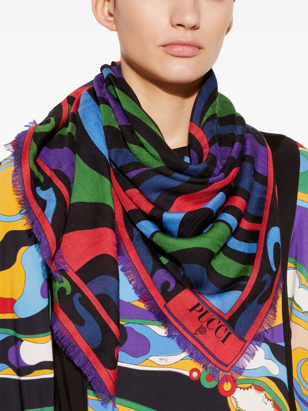large Marmo-print scarf - 3