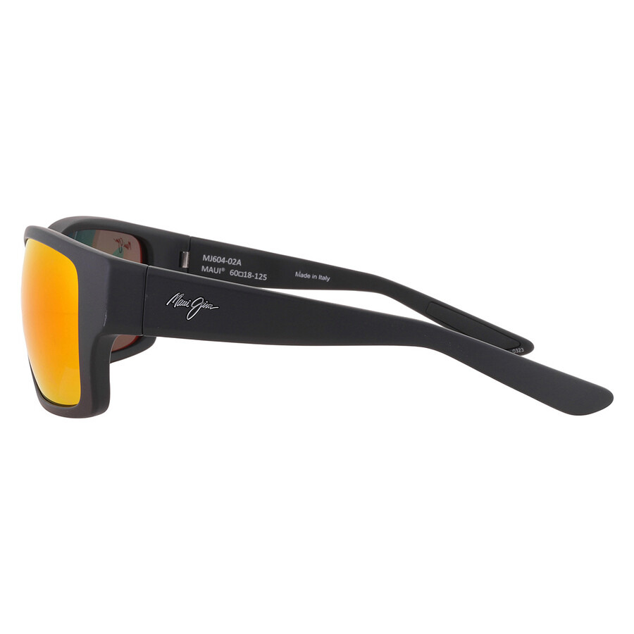Maui Jim Mangroves Hawaii Lava Wrap Men's Sunglasses RM604-02A 60 - 4
