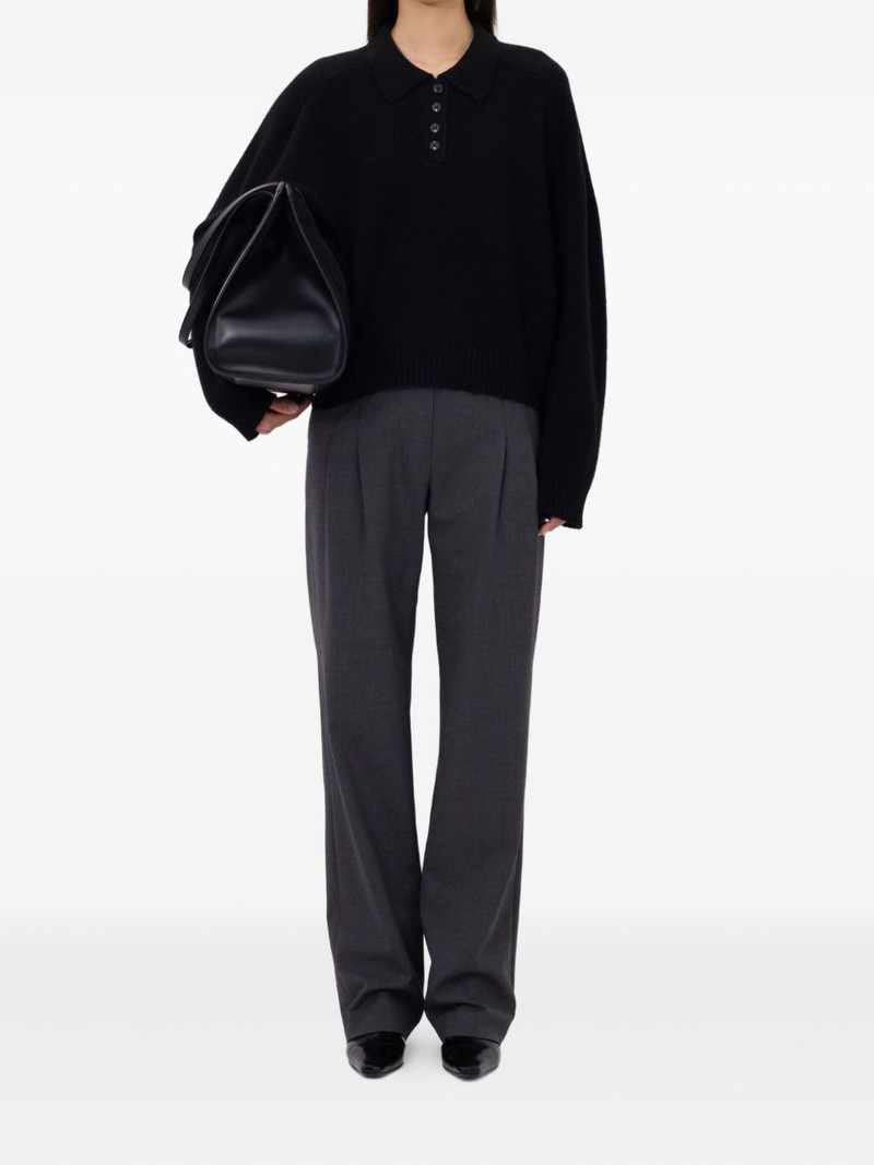 Loulou de Saison Homere LDS polo-neck ribbed sweater outlook