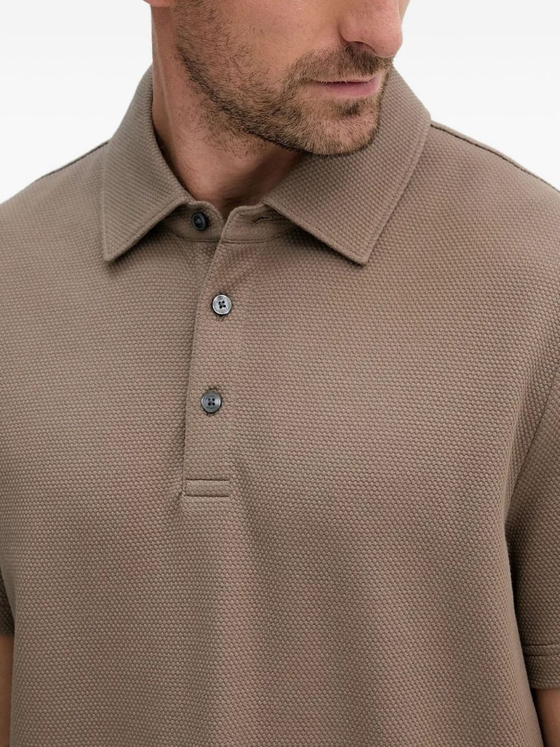 textured-weave polo shirt 3