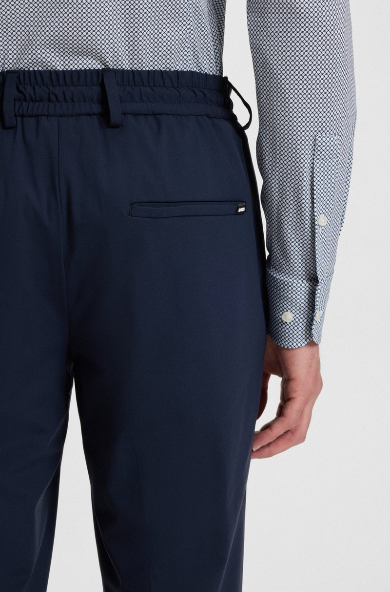 PRINTED SLIM-FIT SHIRT IN ITALIAN-MADE PERFORMANCE-STRETCH JERSEY 6