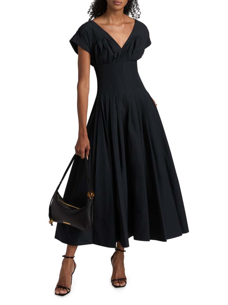 Women's Nina Pleated Midi-Dress - Midnight 3