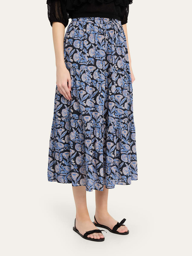 Nessa Tiered Midi Skirt 4