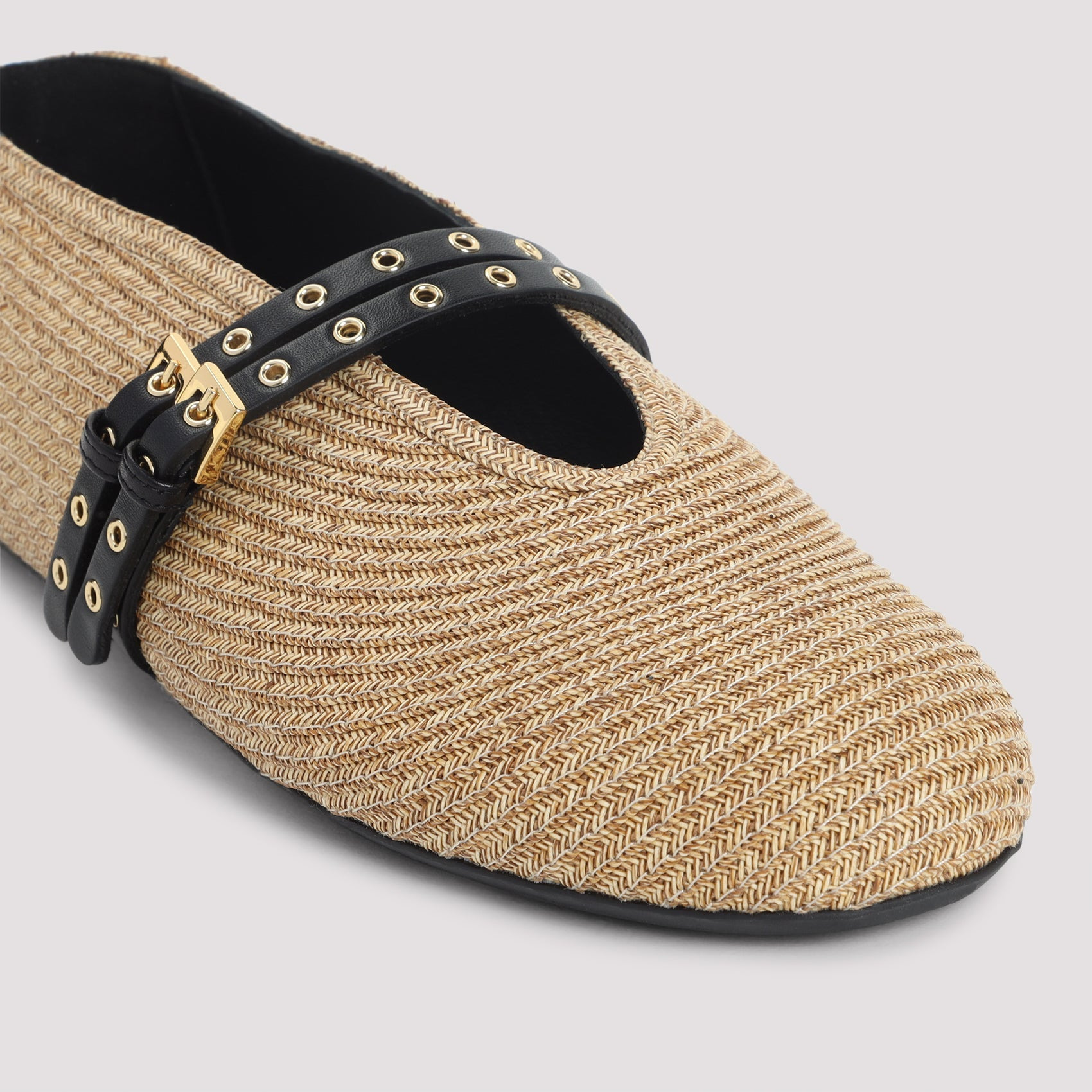 Alaïa Paper Straw Ballerinas Women - 4