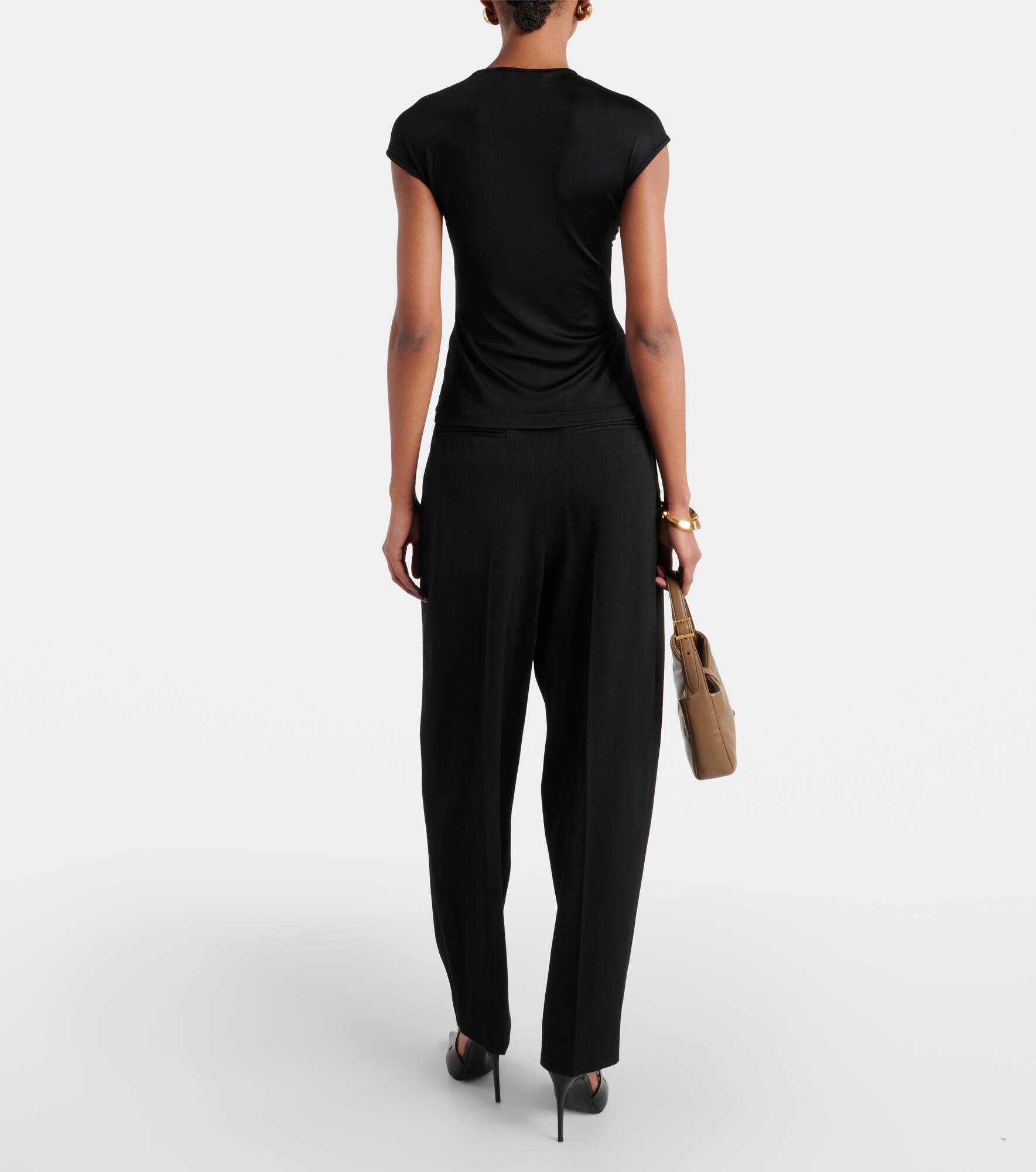 Paola twist-detail jersey top - 3