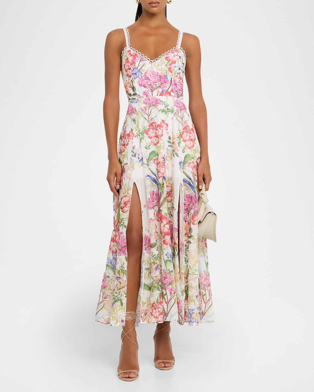 Iraso Floral Cotton Voile Maxi Dress - 2