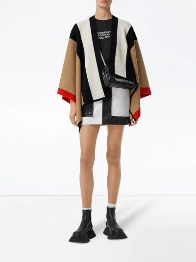 Burberry striped cape outlook