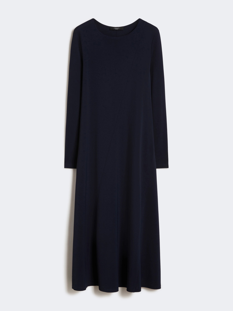 ACRO Long viscose jersey dress - NAVY 5