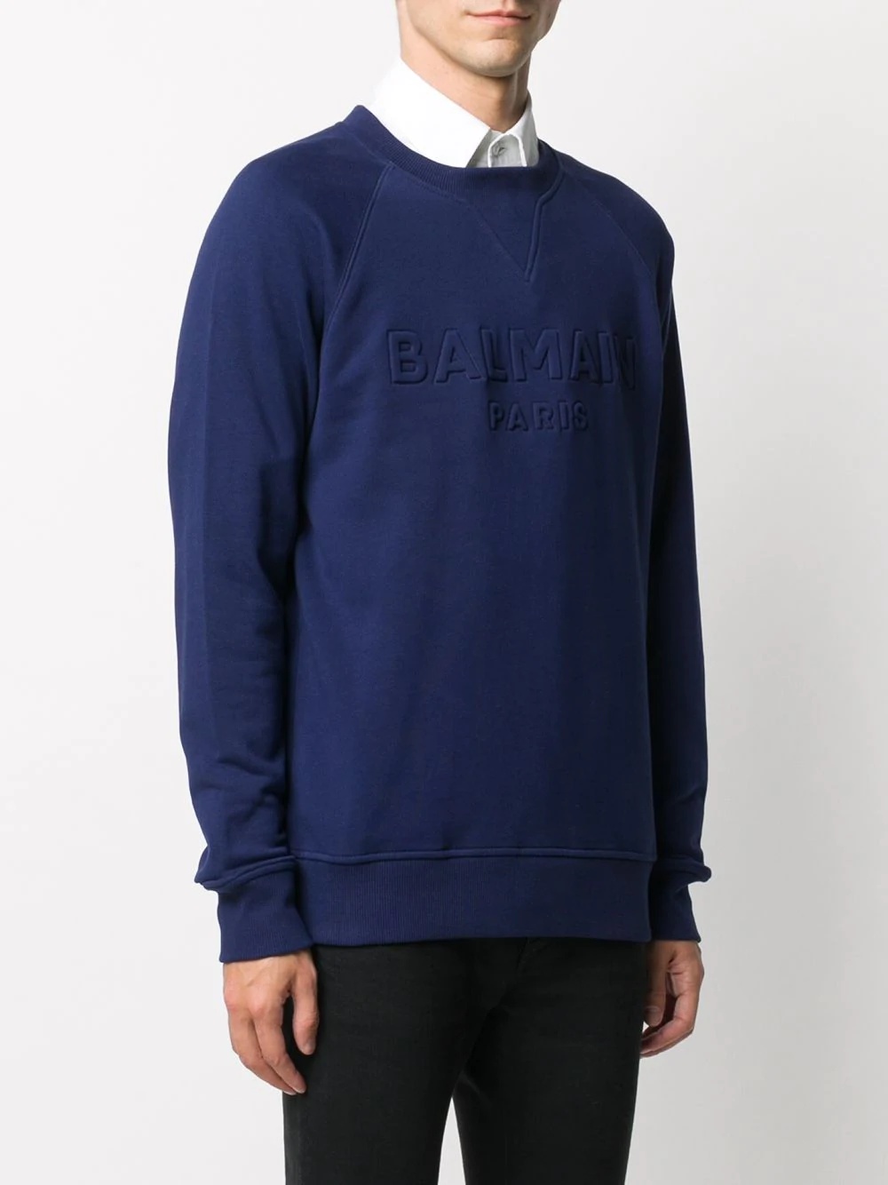 logo-debossed sweatshirt - 3