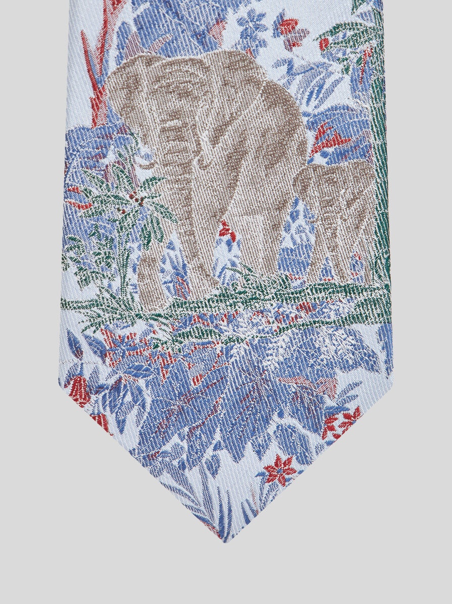 PATTERNED SILK TIE - 3