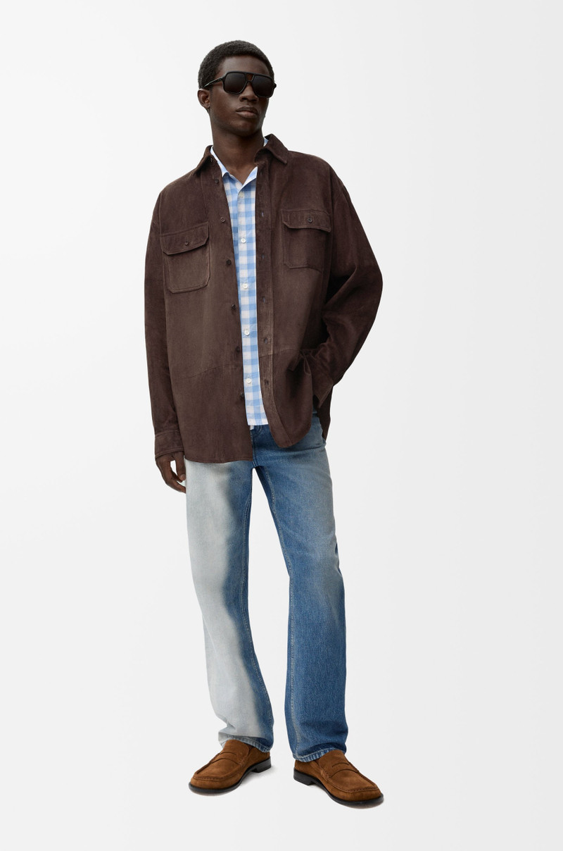 Loewe Overshirt in suede calfskin outlook