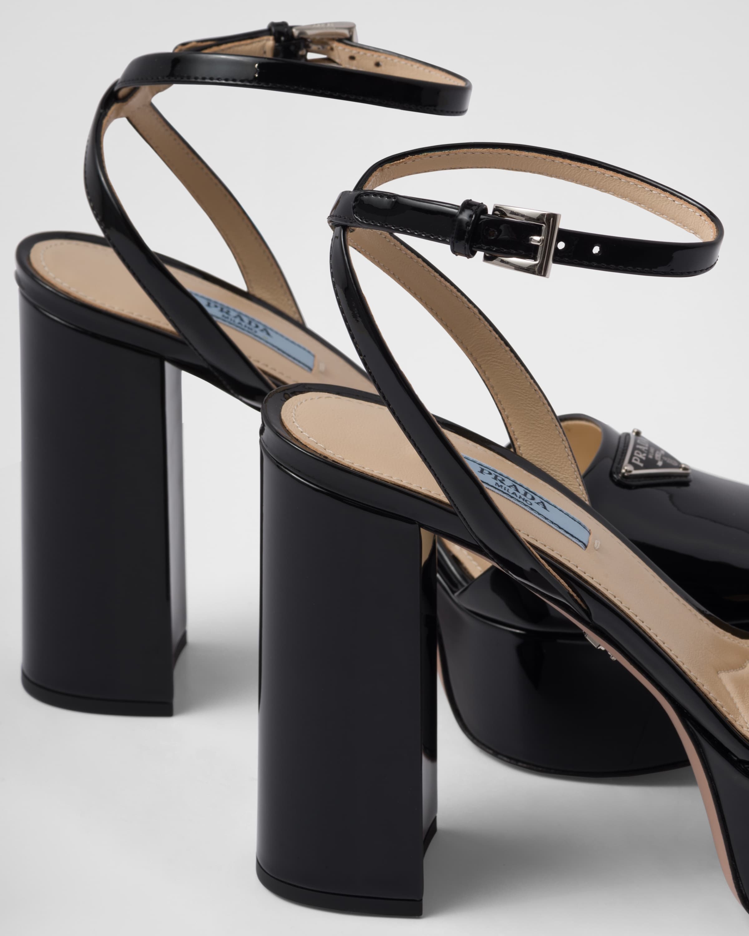 Patent leather platform sandals - 7