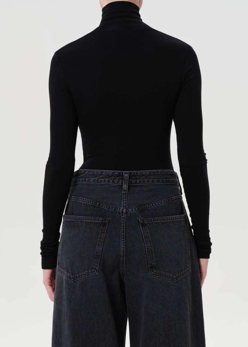 AGOLDE WILMA BODYSUIT IN BLACK outlook