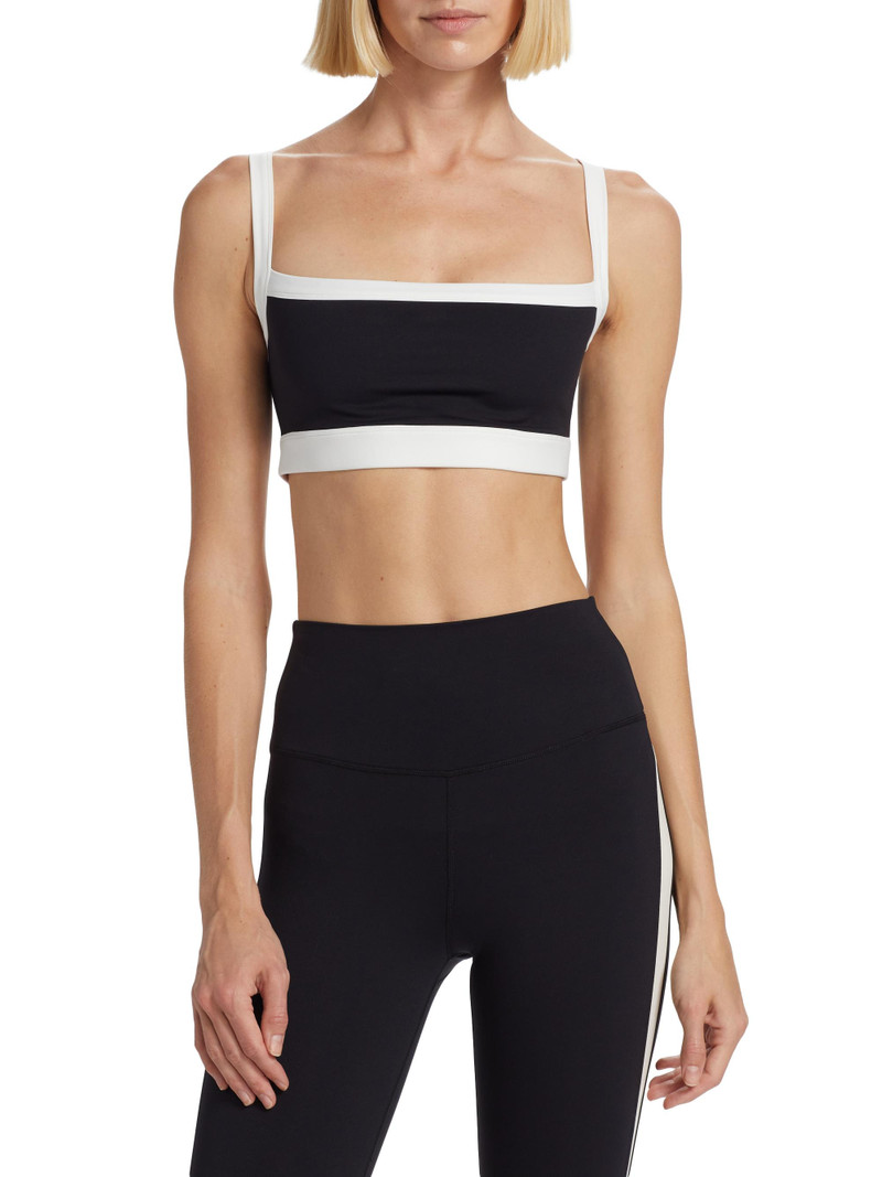 Women's Monah Rigor Sports Bra - Black White 3