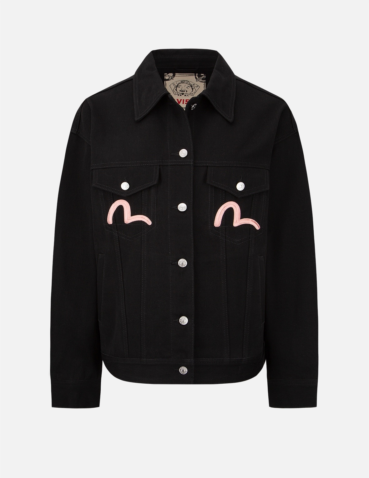 SEAGULL EMBROIDERY DENIM JACKET - 2
