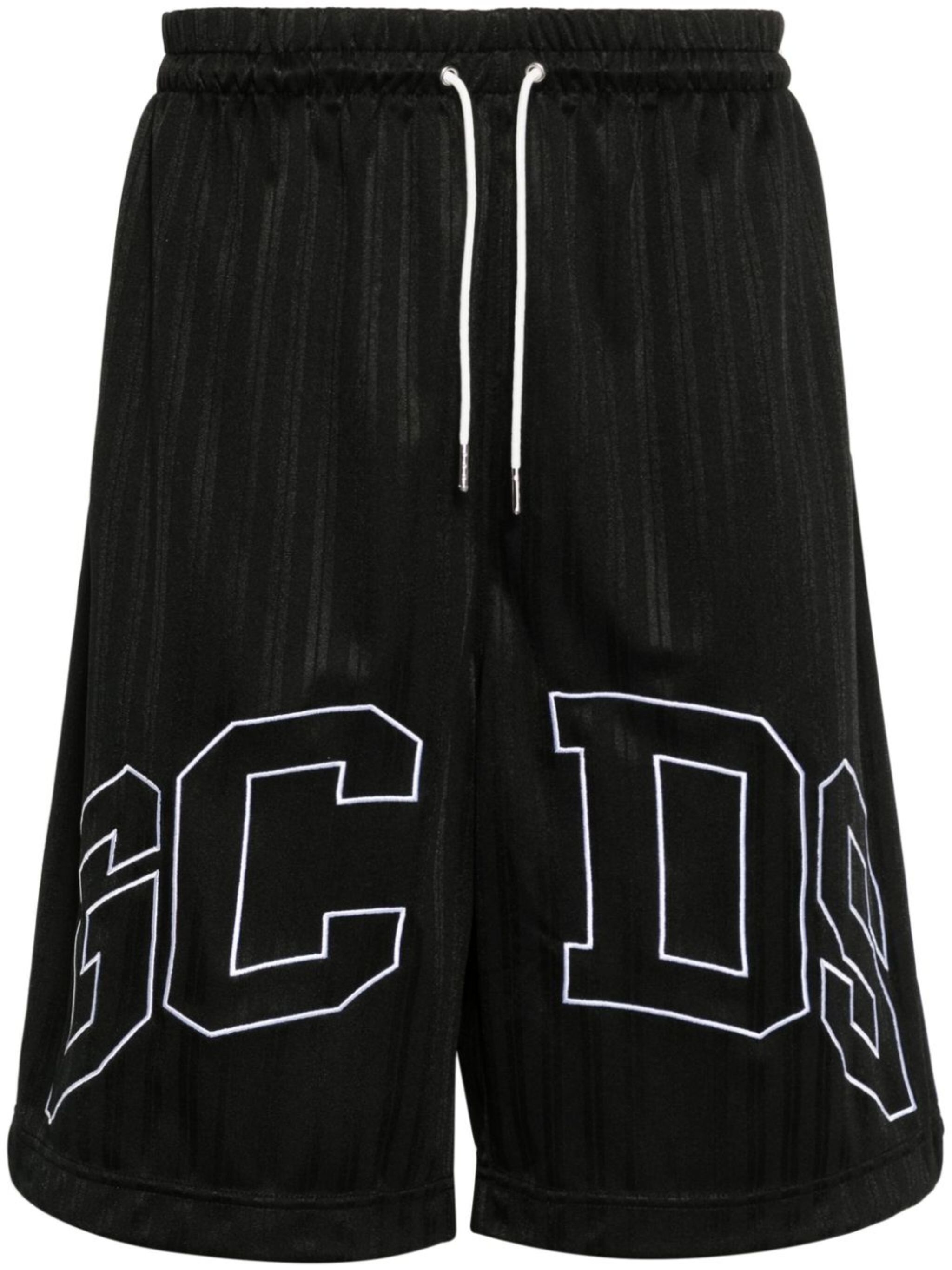 embroidered-logo track shorts - 1
