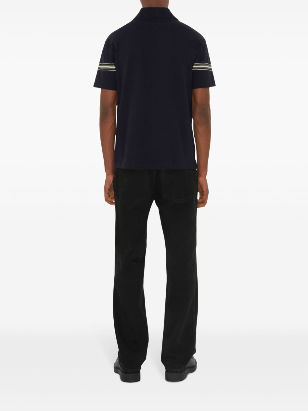 striped cotton polo shirt - 4