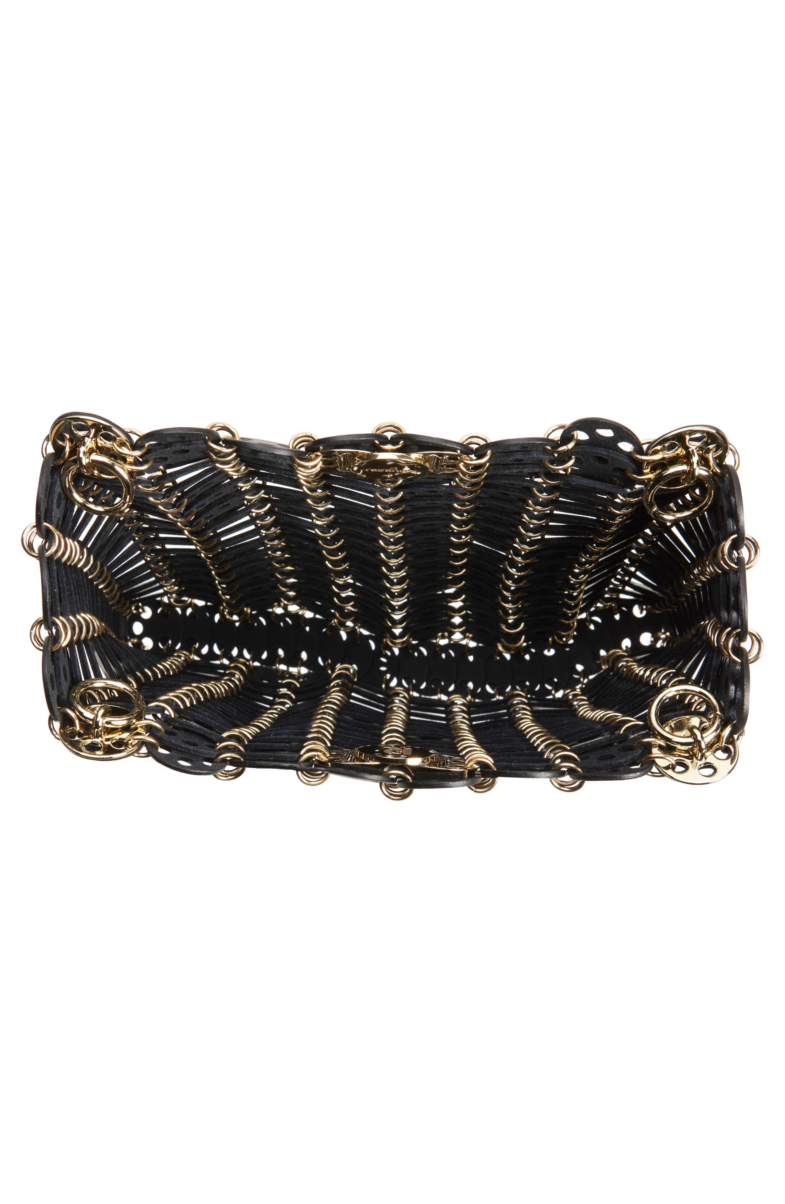 Rabanne 1969 Leather Shoulder Bag in Black /Gold at Nordstrom - 5