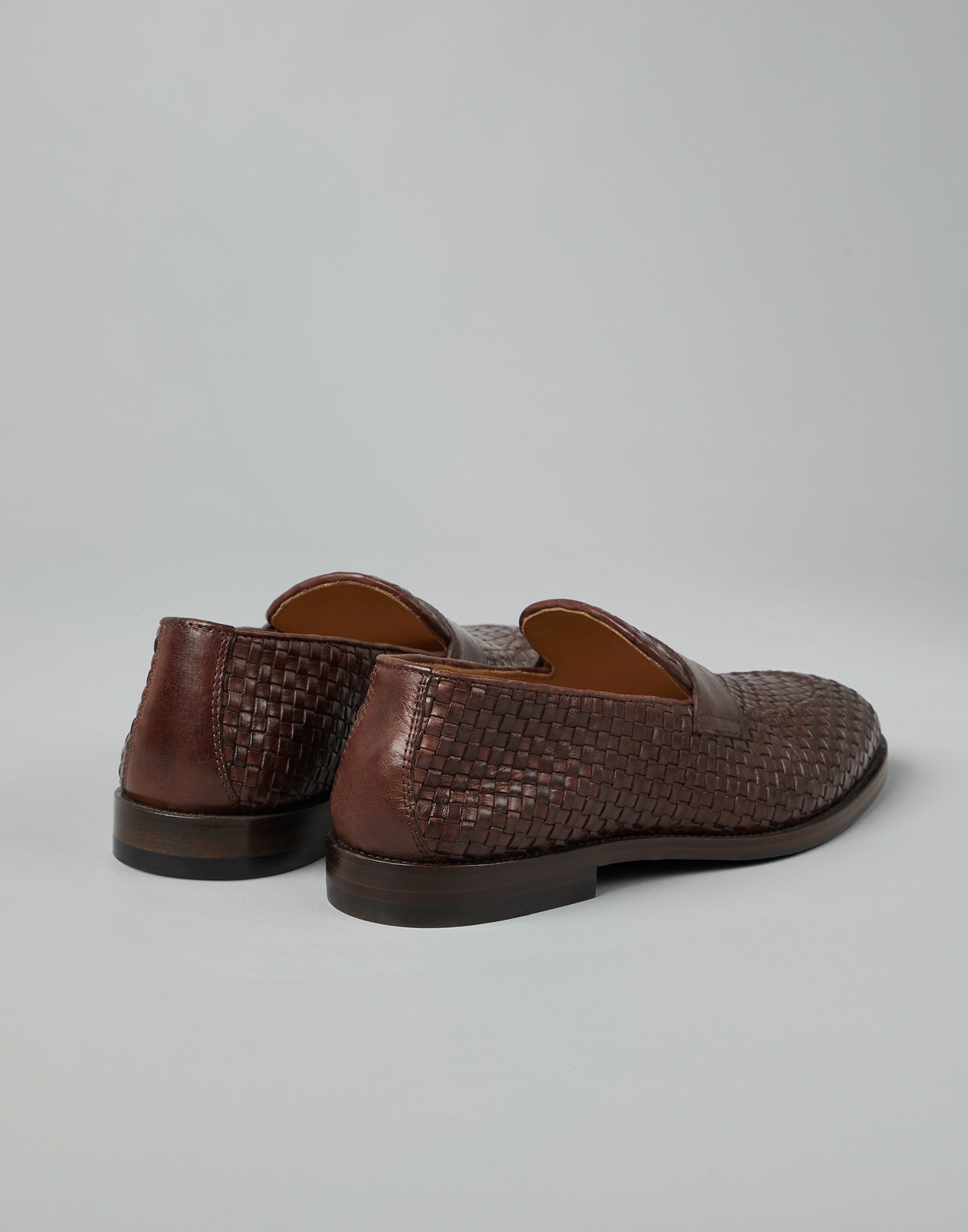 Woven calfskin penny loafers - 2