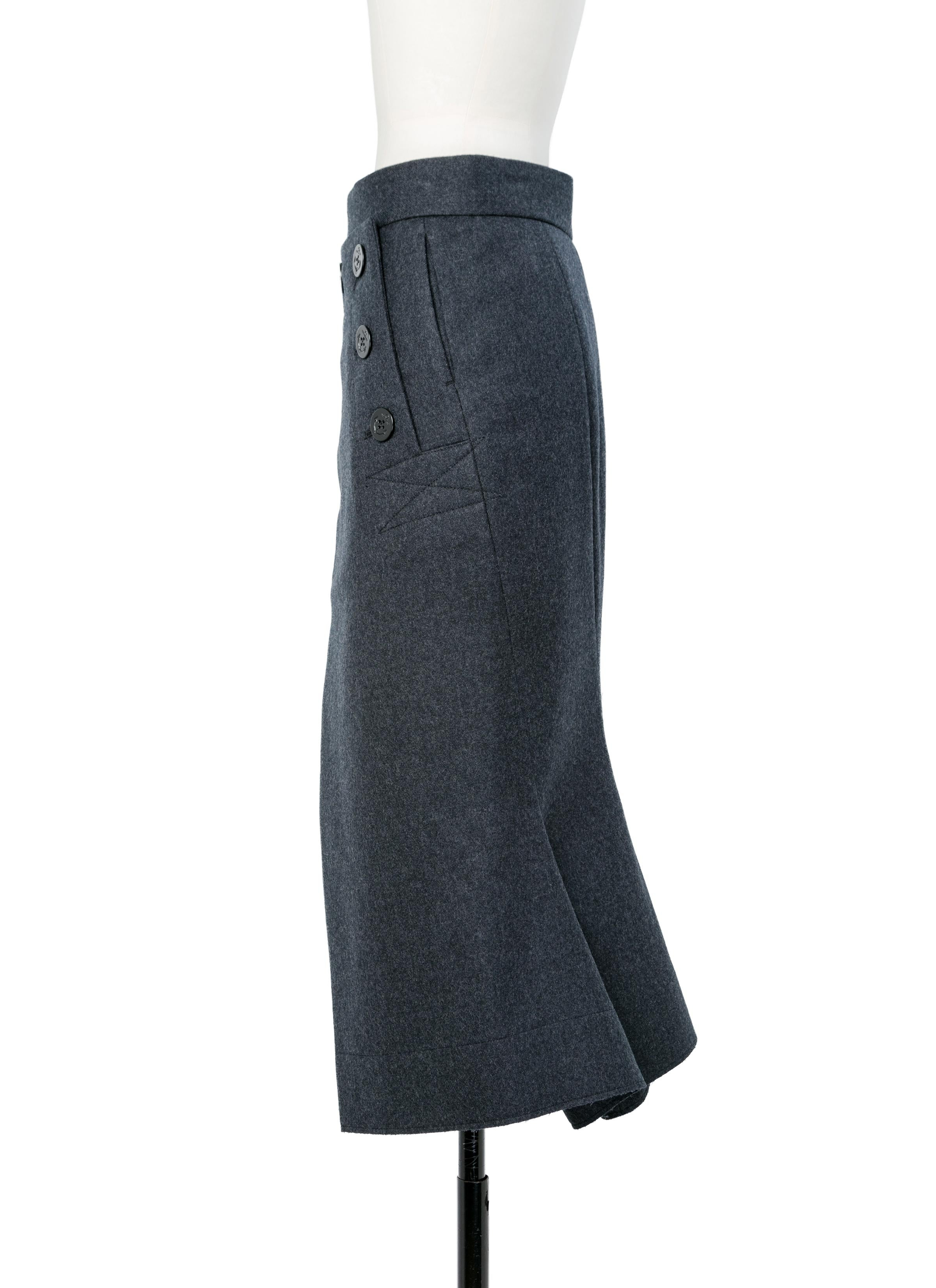 Wool Melton Skirt - 3