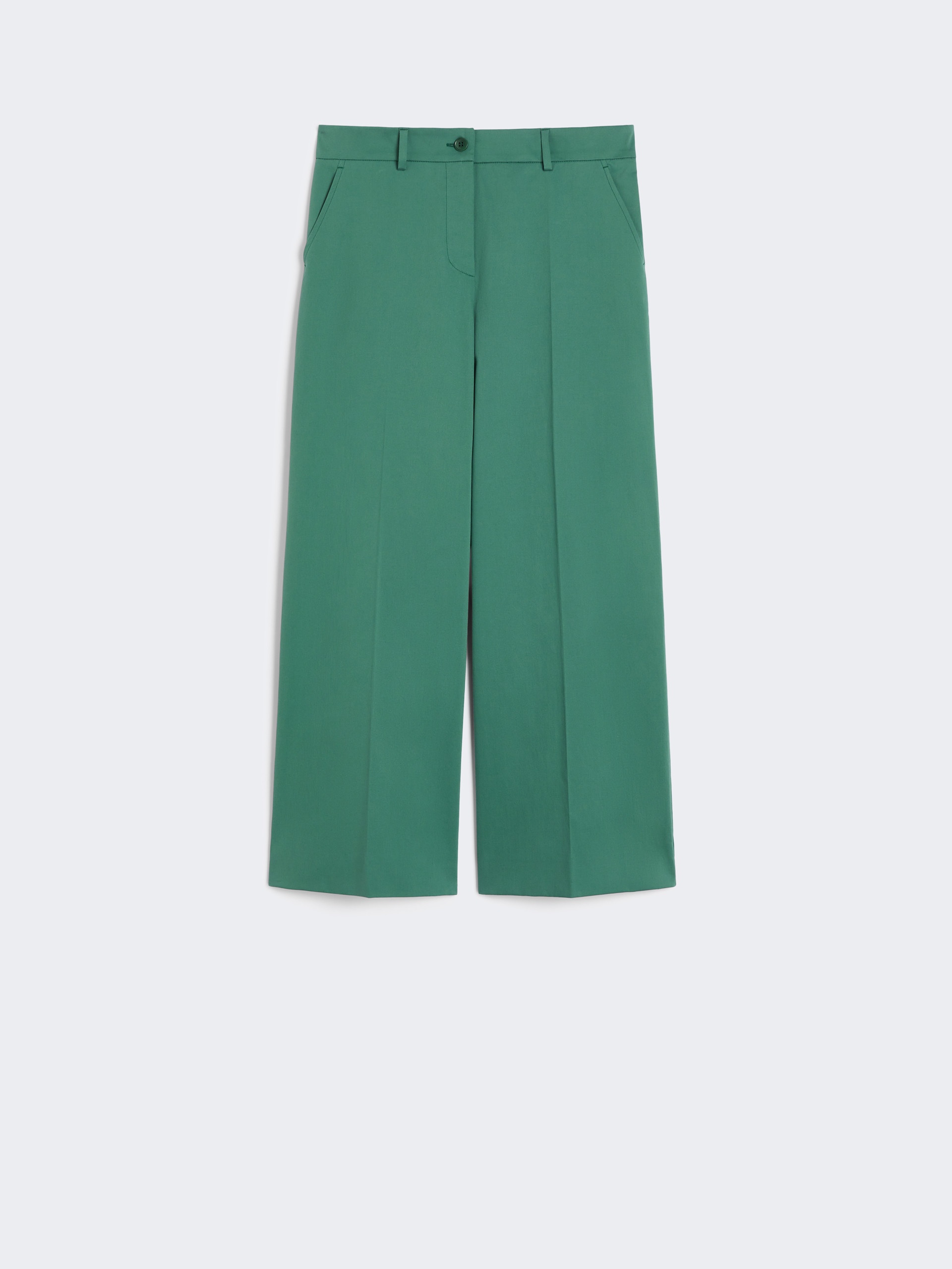 URIAL Cotton satin cropped trousers - 1