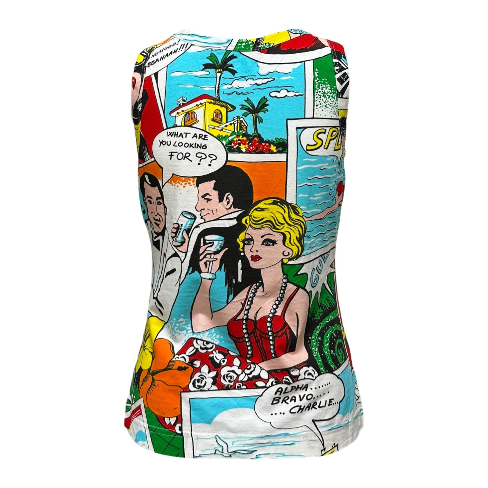 DOLCE&GABBANA Spring Summer 2004 Comic Print Tank Top - 2