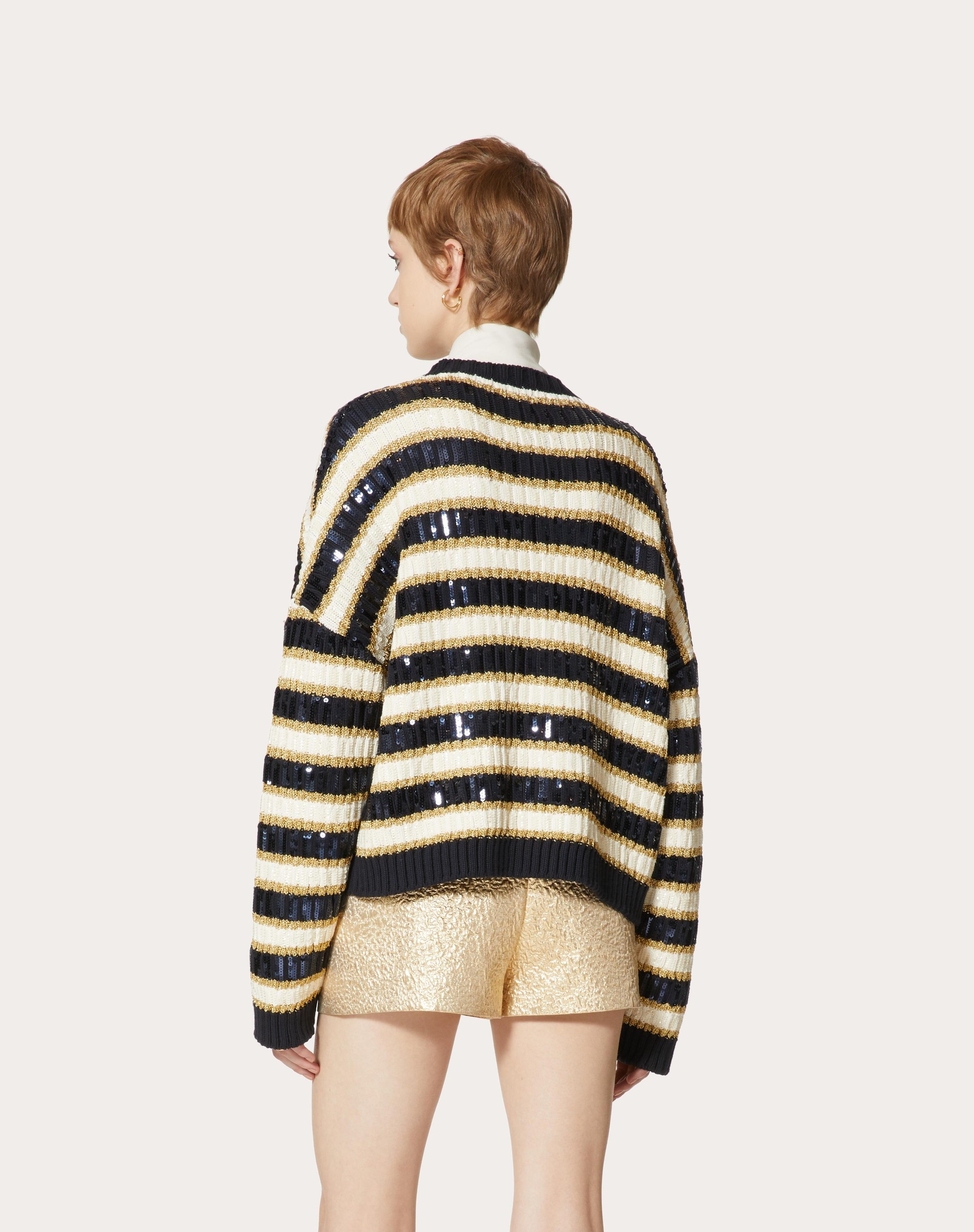 EMBROIDERED KNIT JACKET - 4