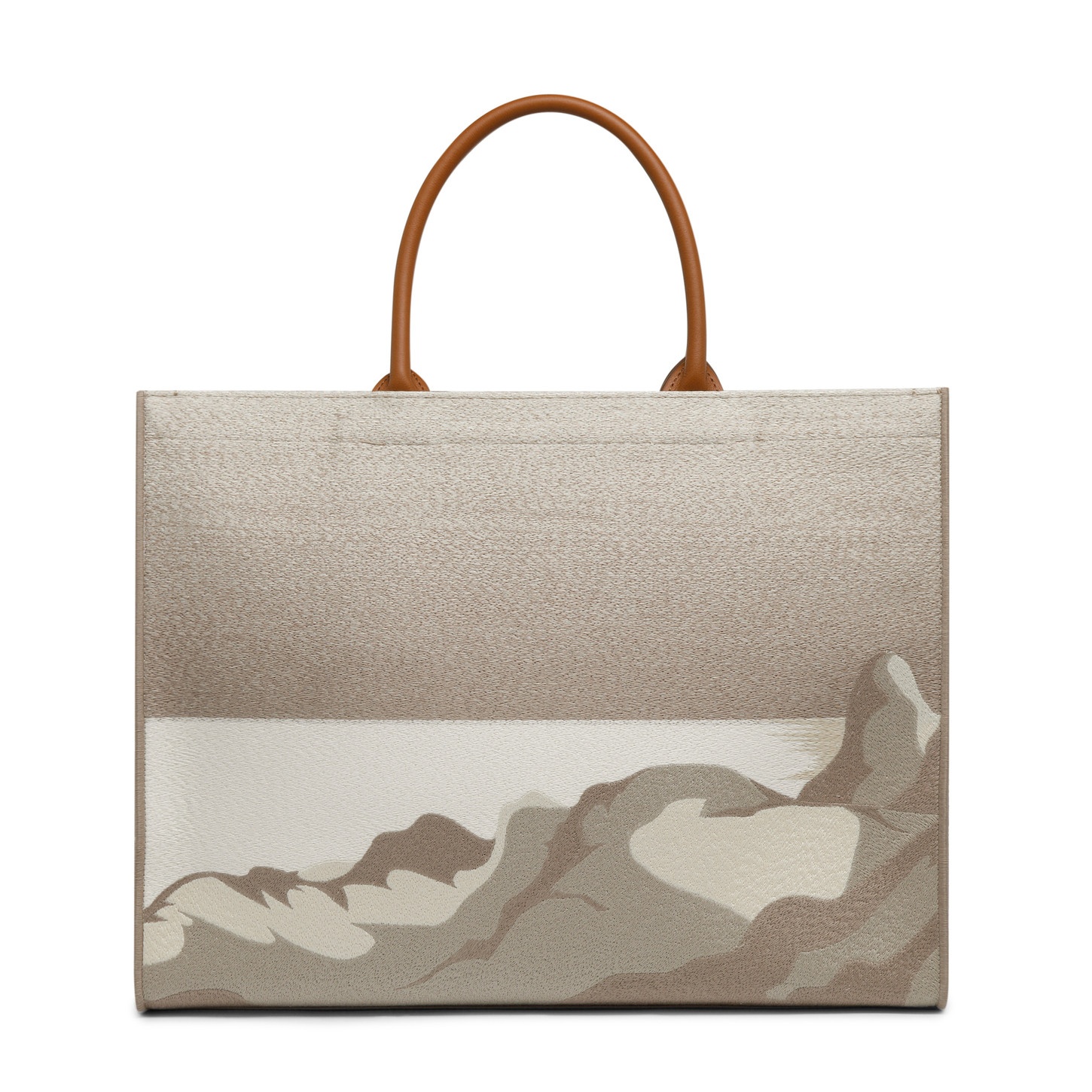 Beige fabric shopper - 5