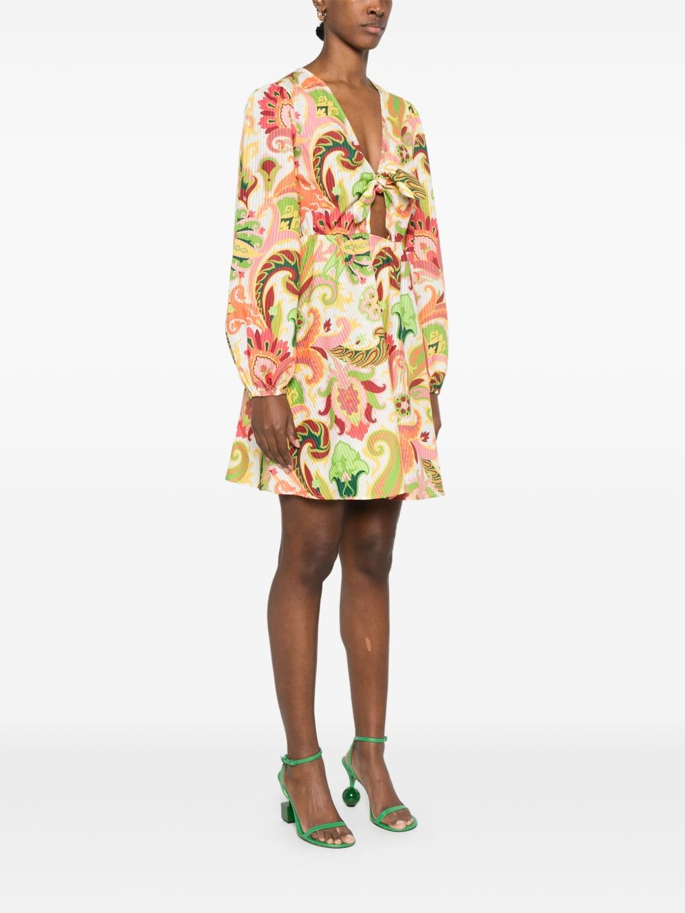 paisley-print dress - 3