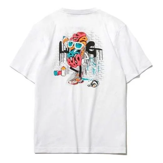 Li-Ning Graphic Loose Fit T-shirt 'White' AHSR406-1 - 1