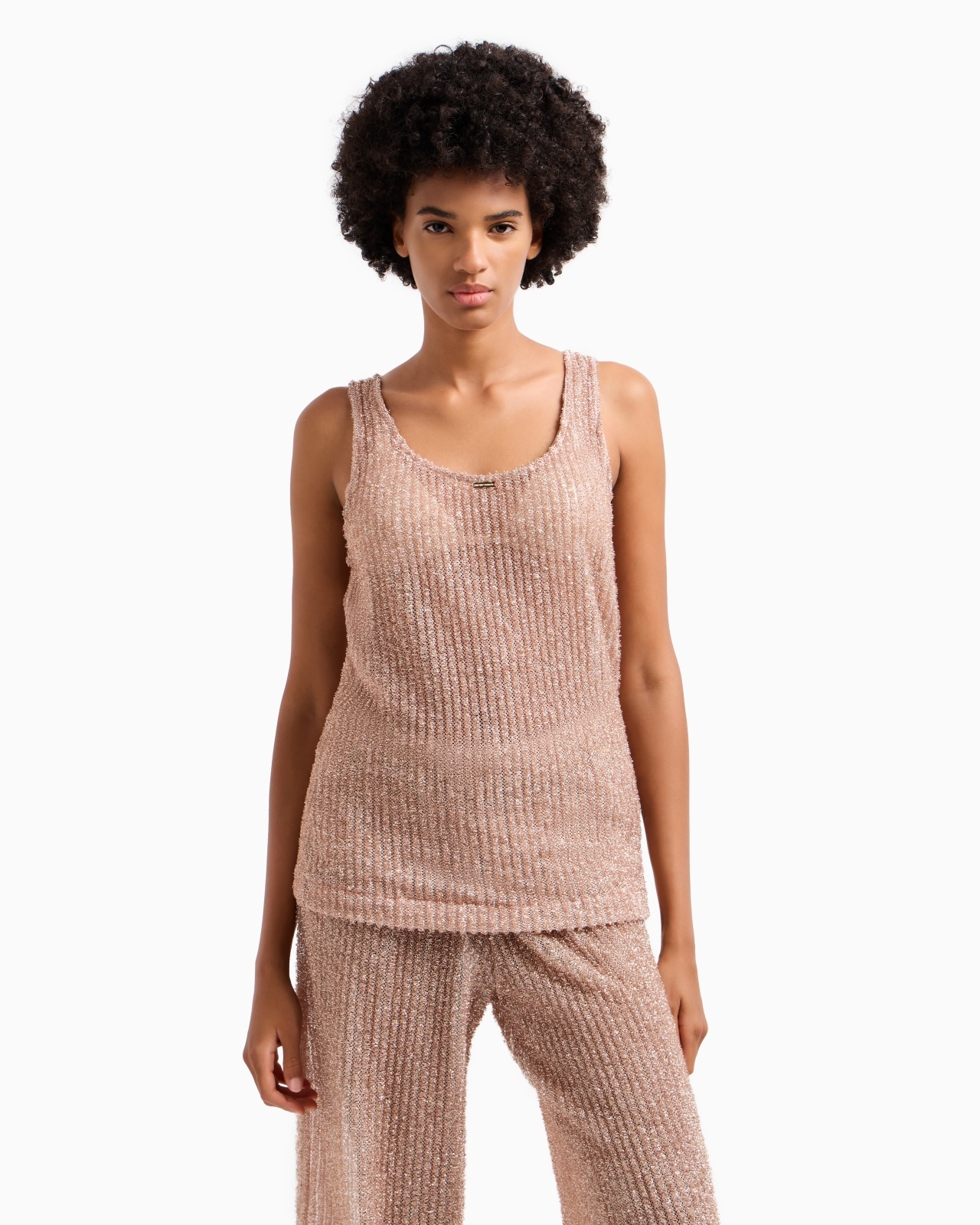 FUZZY LUREX BEACHWEAR TANK TOP - 2