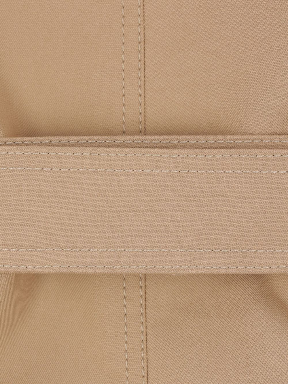 double-breasted belted trench coat - 3