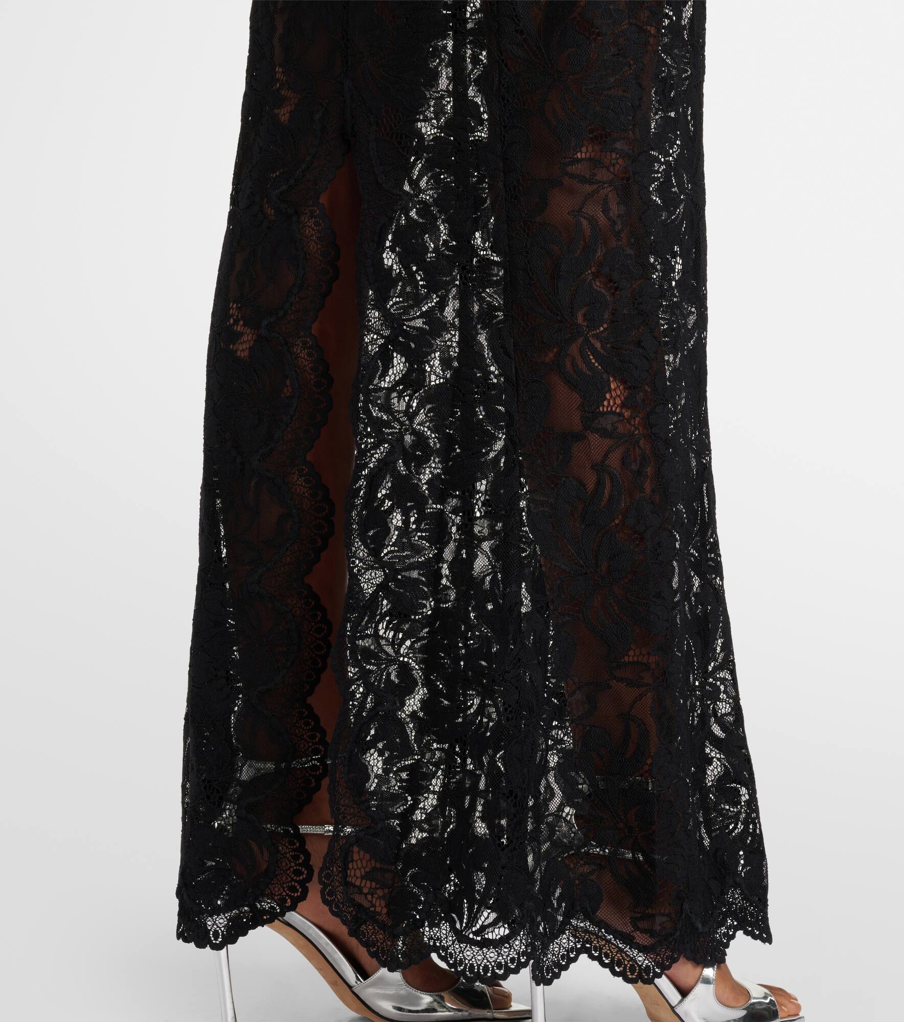 Lace-trimmed maxi dress - 5