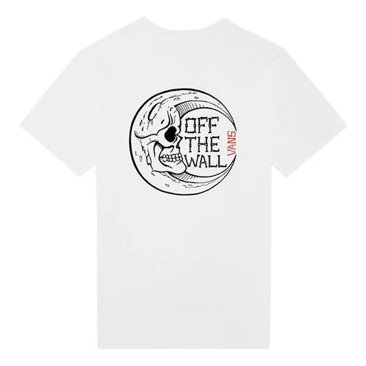 (WMNS) Vans Back Skeleton Printing Short Sleeve White VN0A4BRKWHT - 1