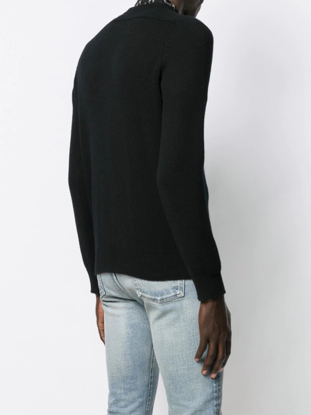 logo patch cashmere jumper - 4