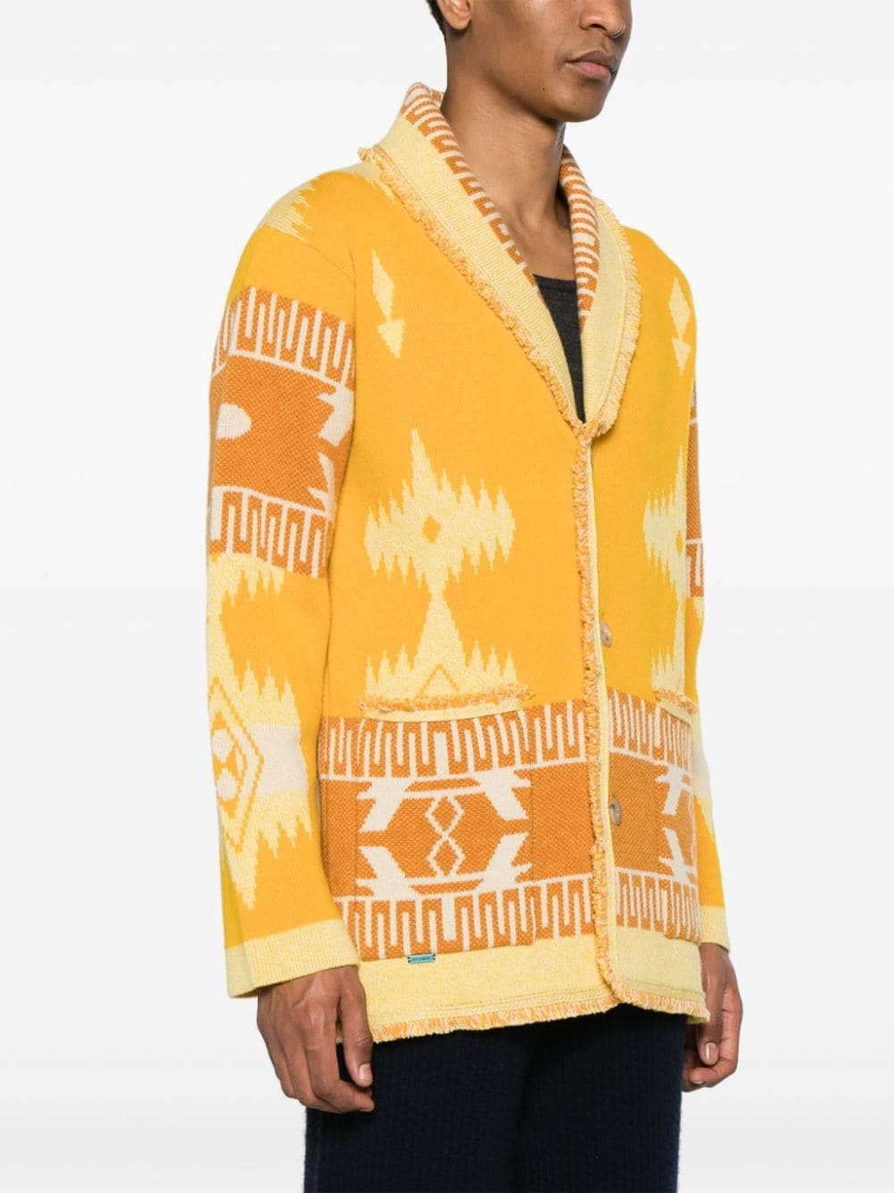 Icon pattern-jacquard cardigan - 3
