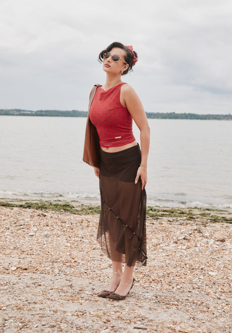 THE ROSEWOOD MESH SKIRT 4