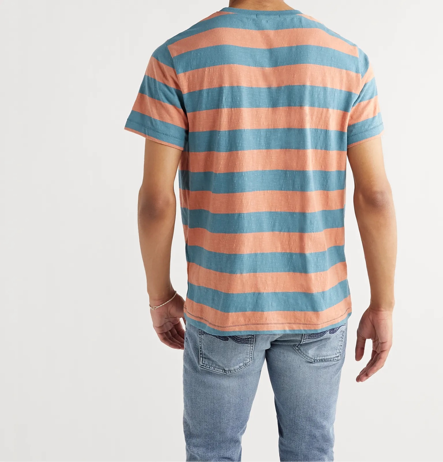 Roy Logo-Appliquéd Striped Slub Cotton-Jersey T-Shirt - 4