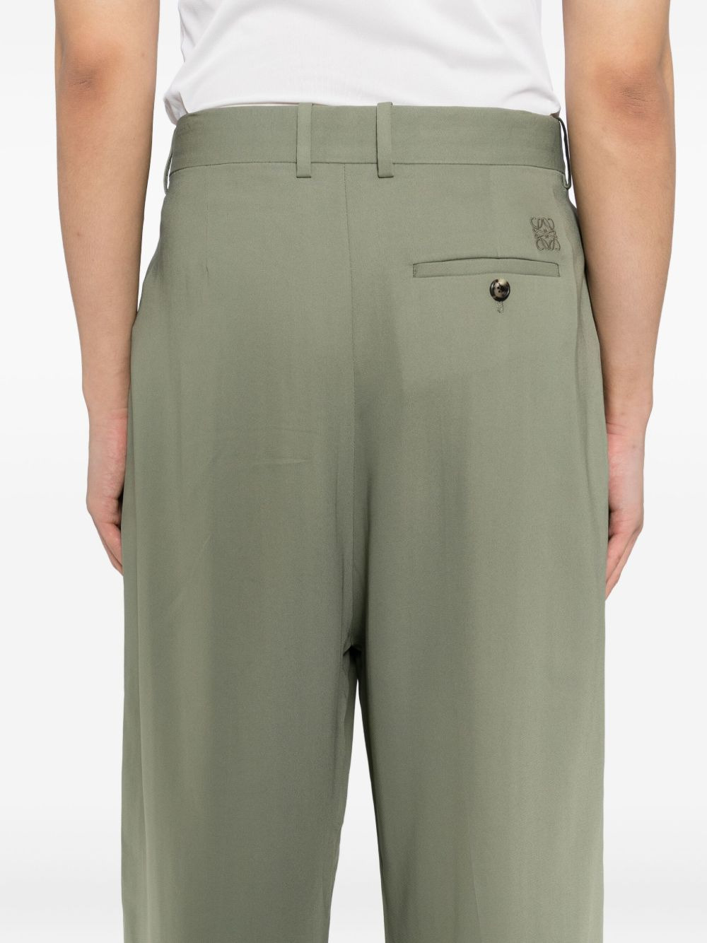 logo-embroidered trousers - 5