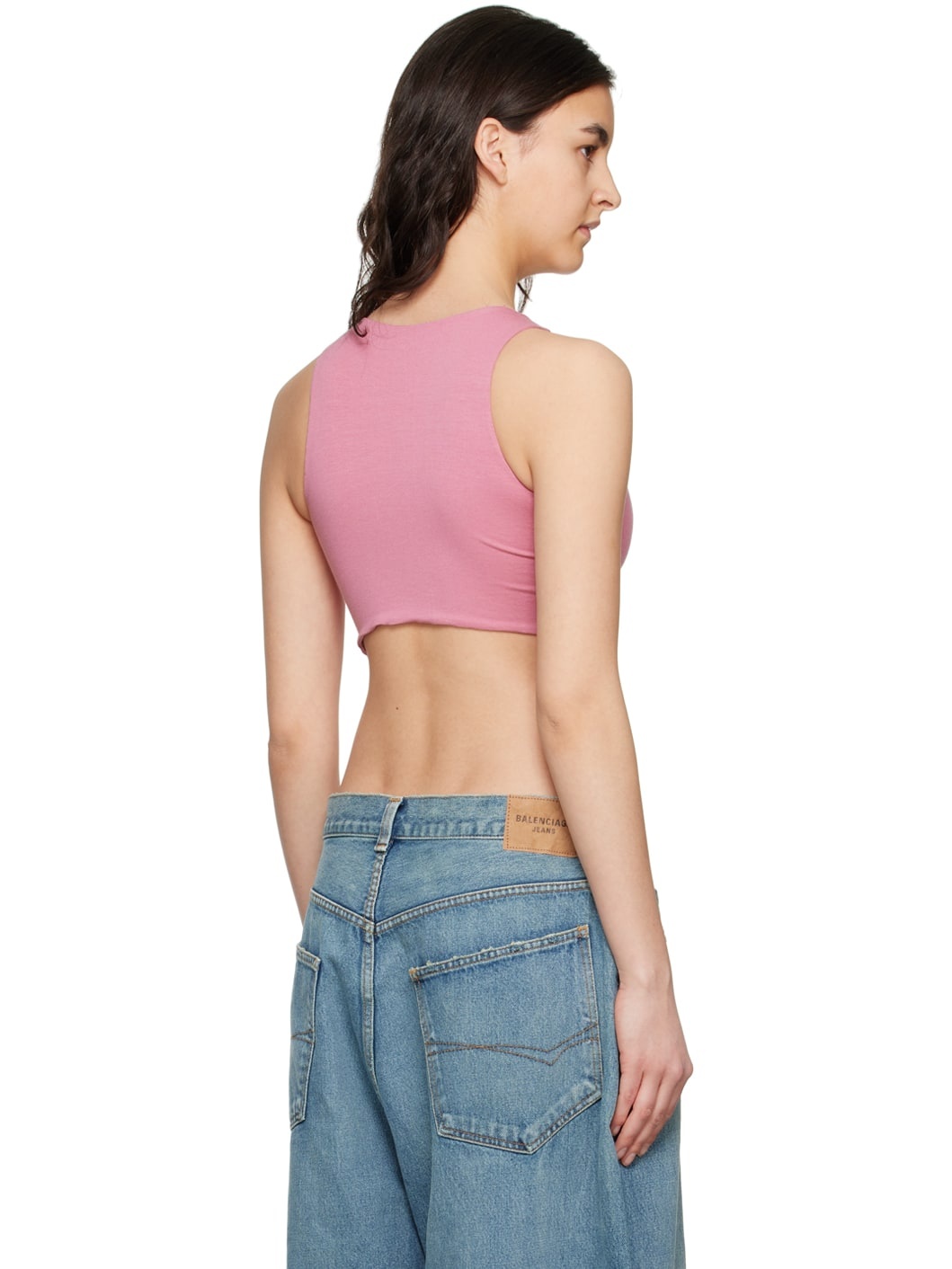 SSENSE Exclusive Pink Thermal Tank Top - 3