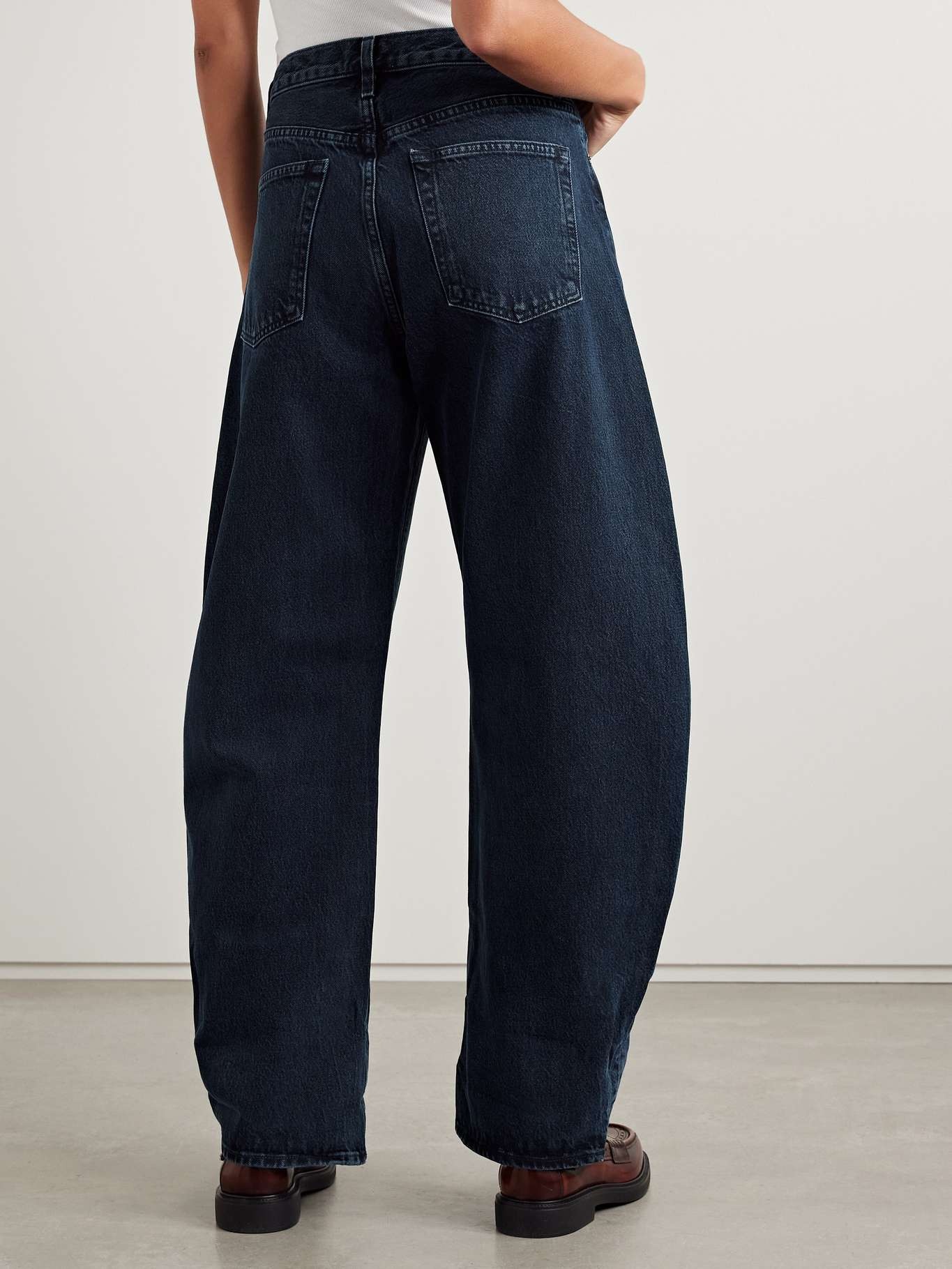 The Bubble high-rise barrel-leg jeans - 4