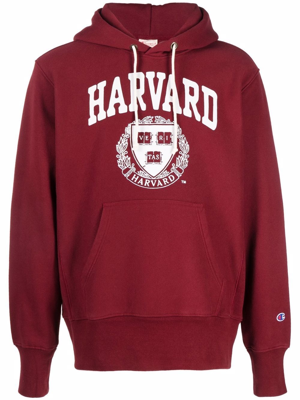 Harvard-print fleece hoodie - 1