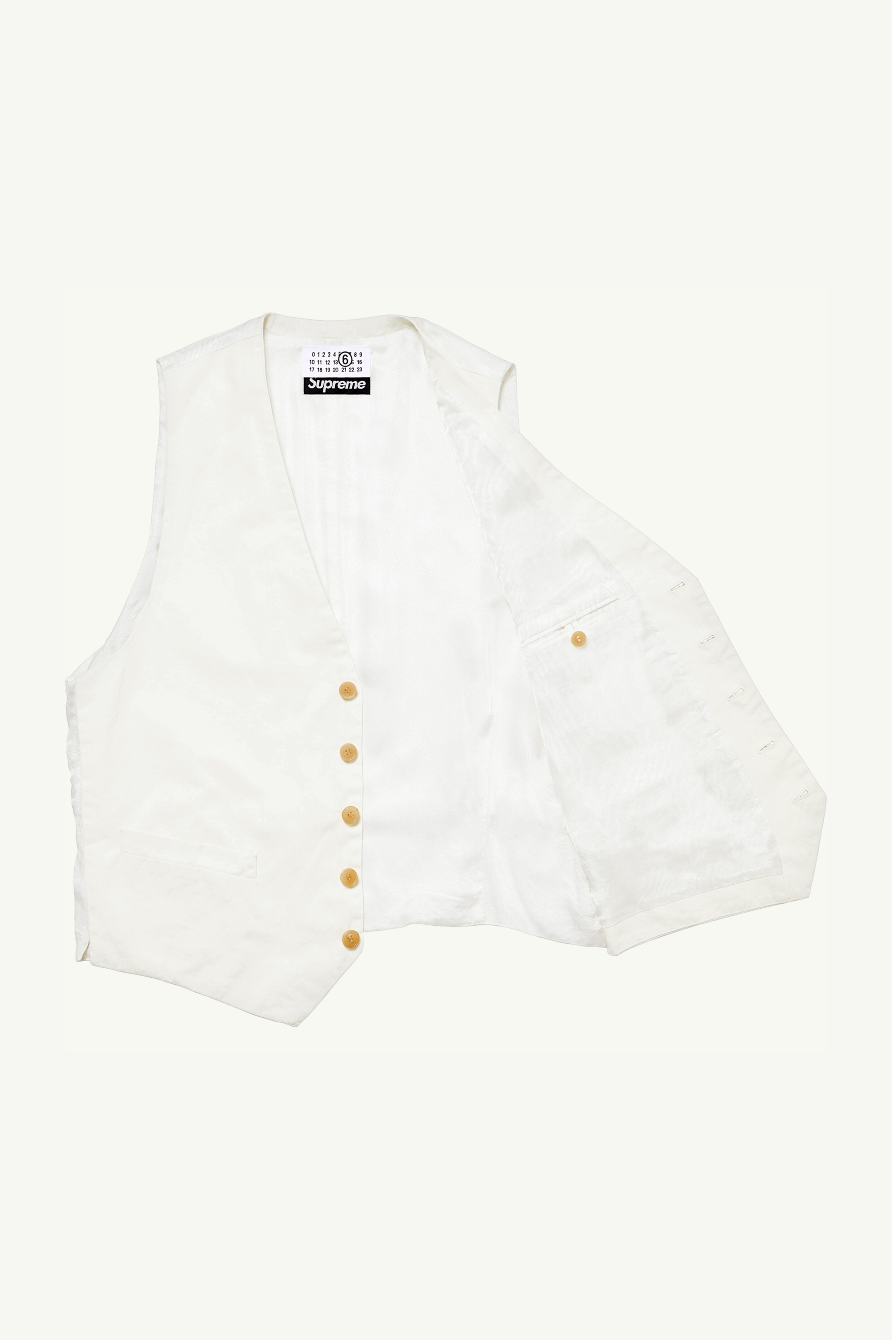Supreme®/ MM6 Washed Cotton Suit Vest - 3