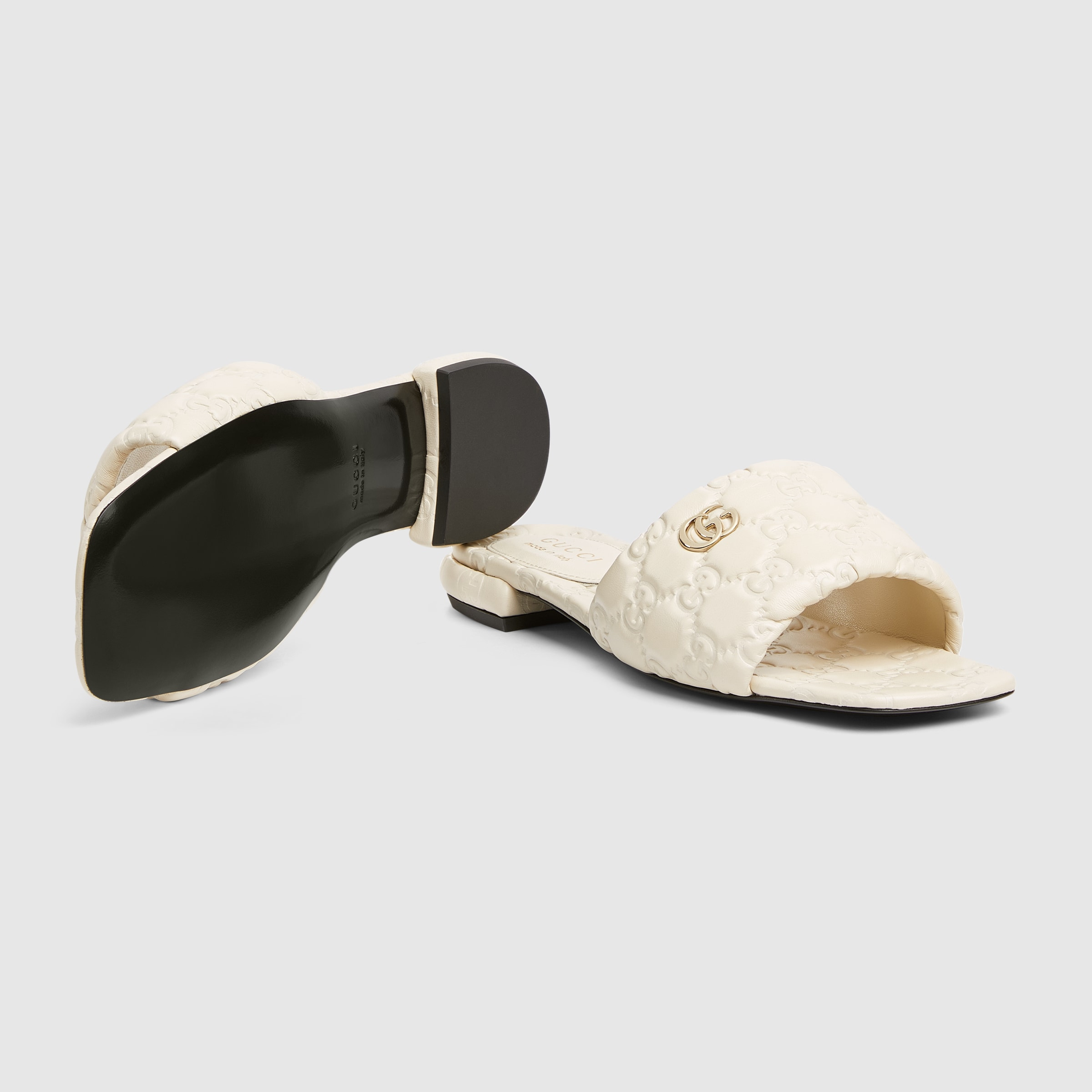 Women's slide sandal with Double G - 6