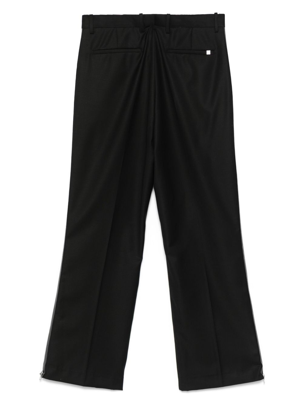 zip-detail pleated trousers - 2
